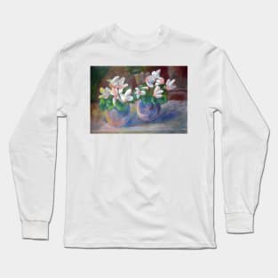 Still Life with Cyclamen Long Sleeve T-Shirt